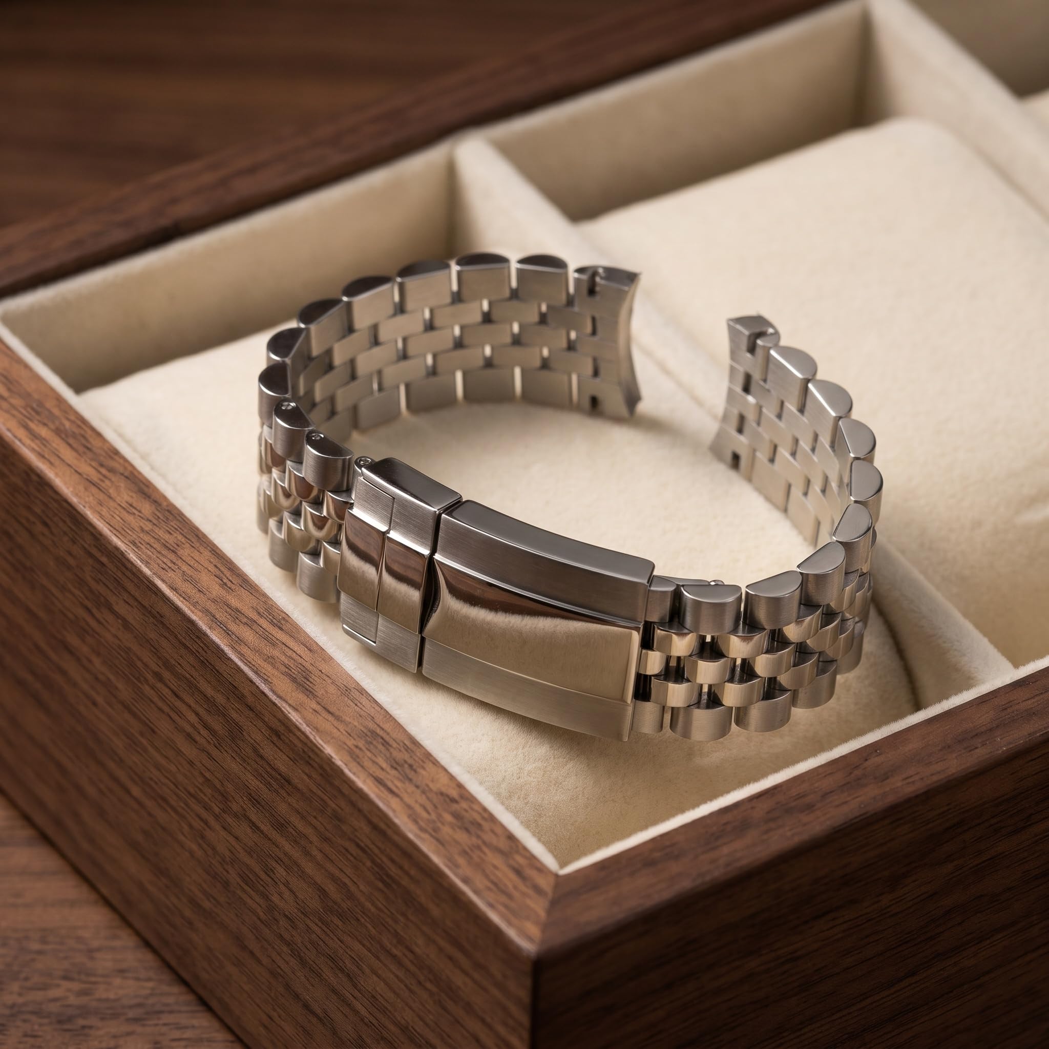 Cinturino Jubilee in Acciaio Inossidabile 316l per Rolex Datejust 36/41, Maglie Finali Solide, Bracciale di Ricambio in Metallo Regolabile. Silver 22mm