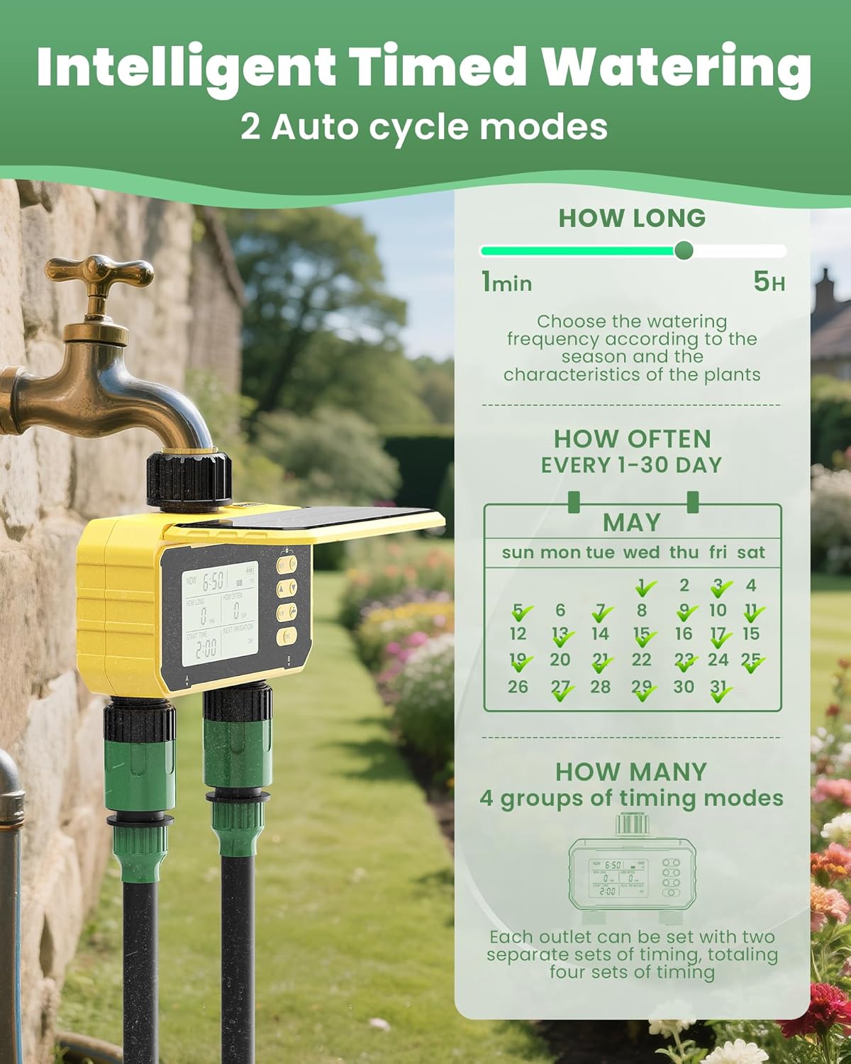 When is the best time to water a‍ lawn