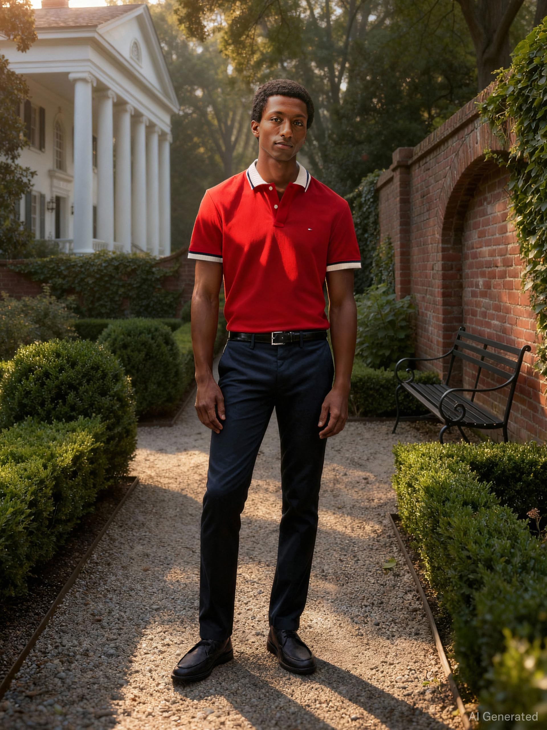 Tommy Hilfiger Herren Hose Core Bleecker 1985 Pima Cotton Chino