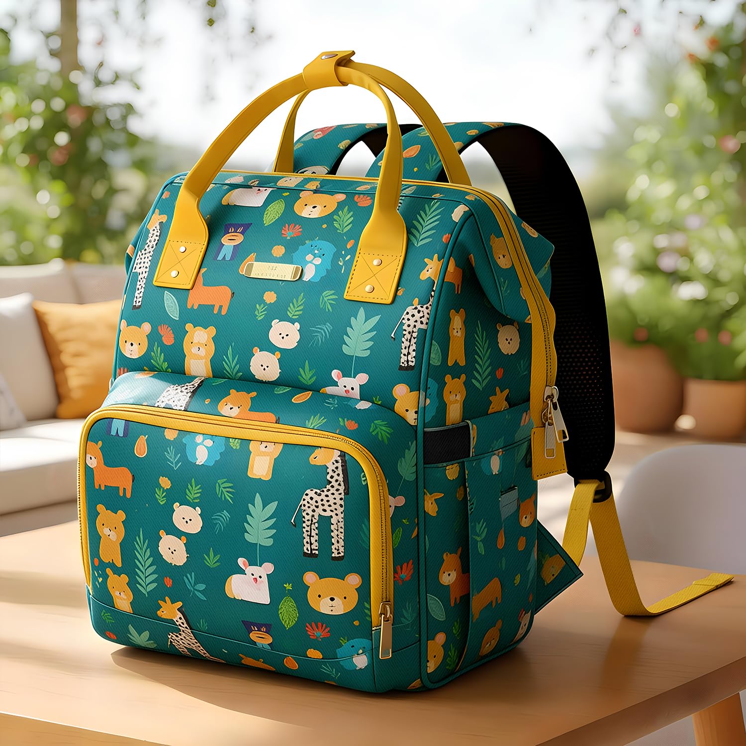 StarAndDaisy baby diaper Bag, mommy backpack for Travel with multiple pockets, 26 liter Enhanced Capacity, Baby Bags for Mom with 3 double insulated pockets