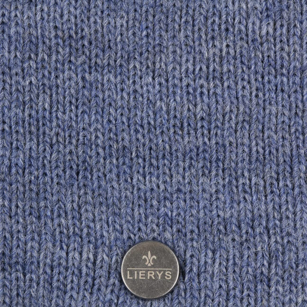 LIERYS Classic Mono opaska na czoło - ocieplacze na uszy - rozmiar uniwersalny - dla kobiet i mężczyzn - jesień/zima, Denim, jeden rozmiar