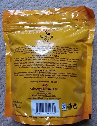 Miniatura 2 de JACKIELYNA 'S Pure Kenyan Baraka Tangawizi (jengibre) Chai Hojas de té en polvo, 8.82 oz