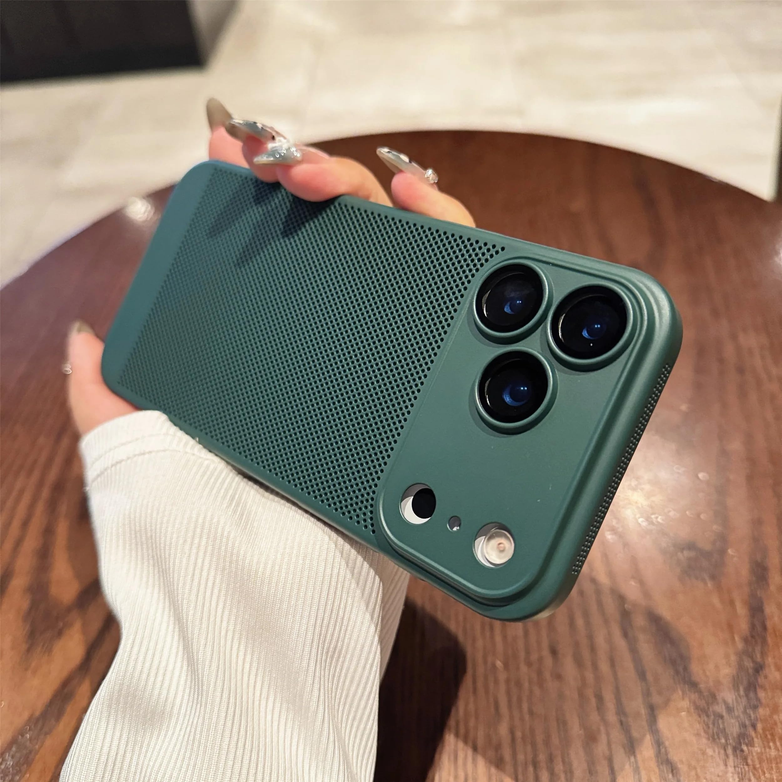 Coque iPhone 17 Pro Max anti-chaleur avec protection d'objectif ajourée - 7