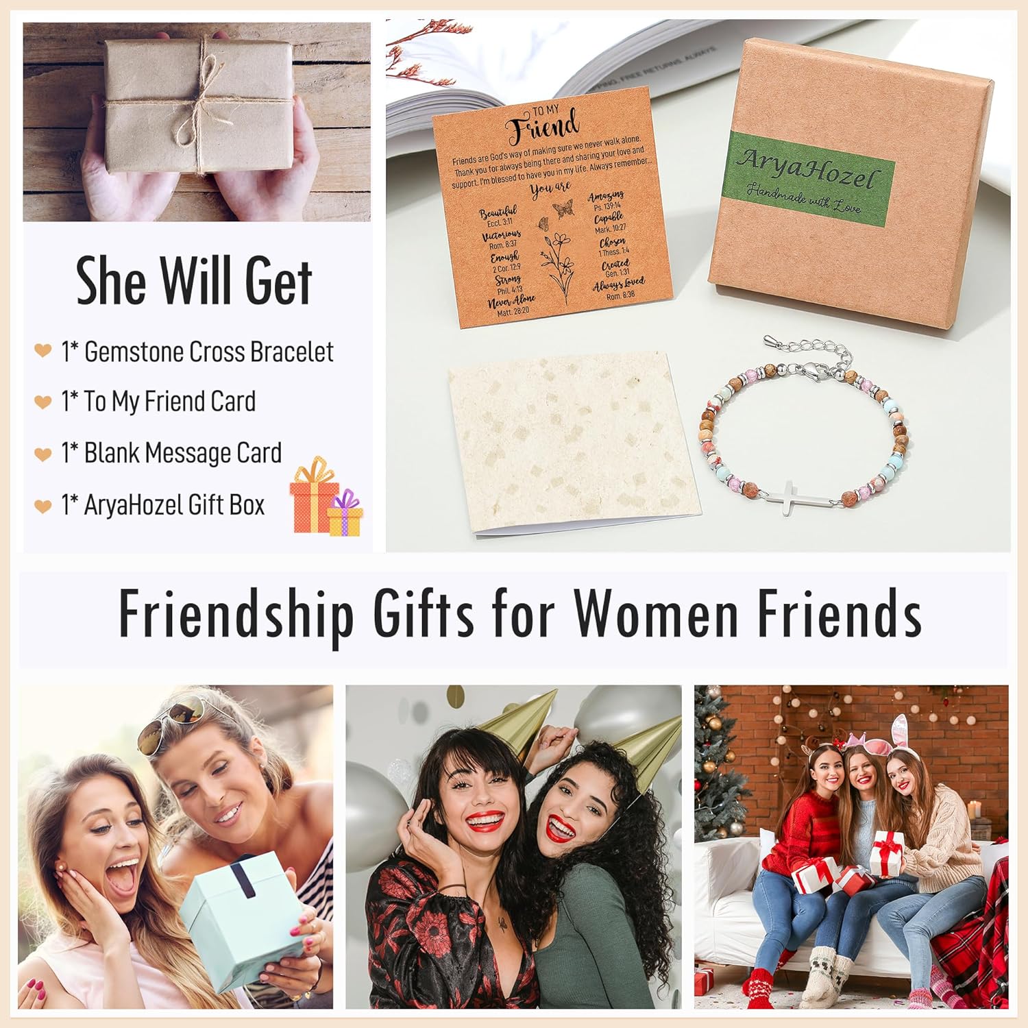 Christian Cross Bracelet for Women - Valentine's Day Gifts for Her, 13th to 60th Birthday Gifts for Women | Christmas/Graduation/Easter Gift, Religious Jewelry - Image 6