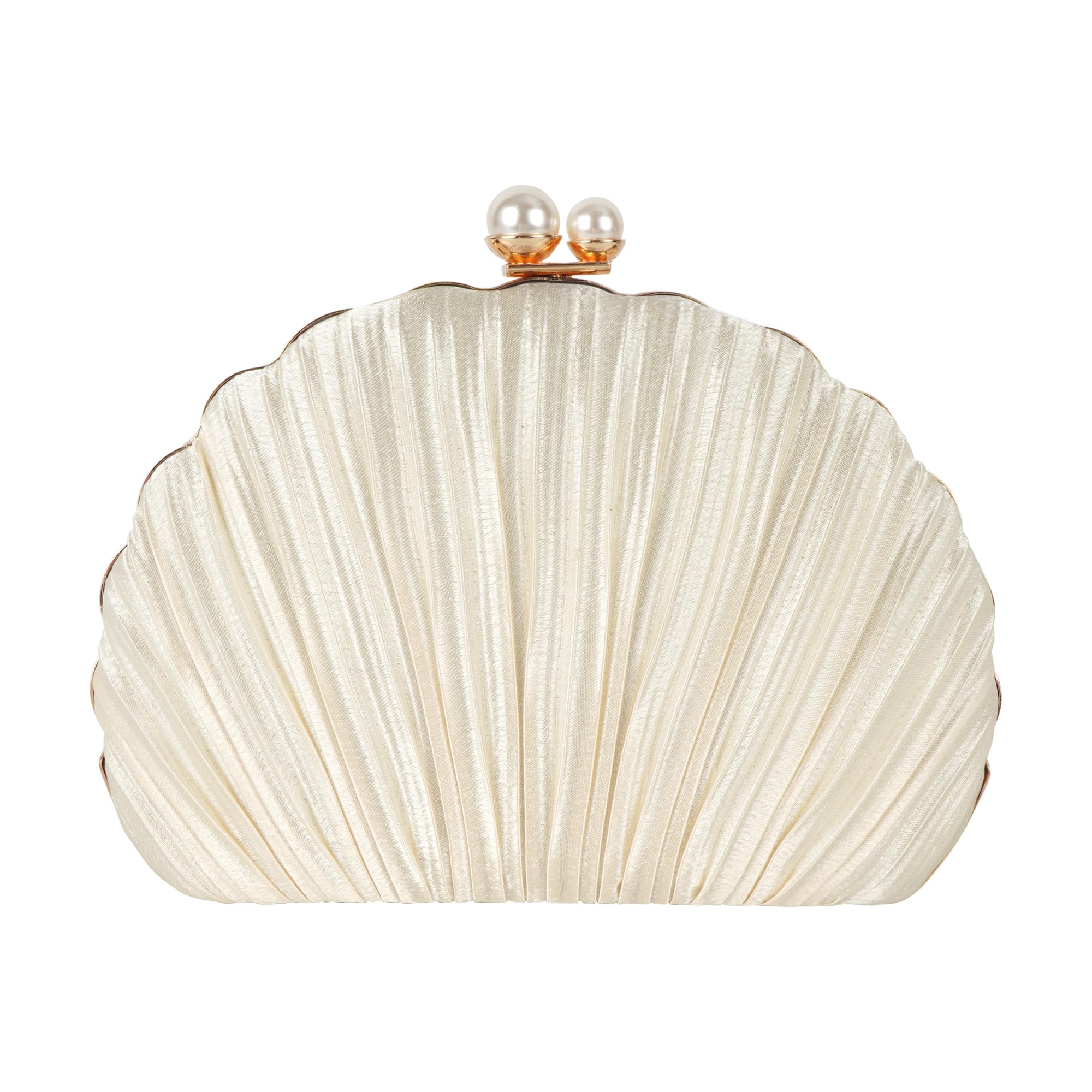 Women Seashell Evening Bag Purse Mermaid Chain Strap Clutch Handbag Shoulder Bag