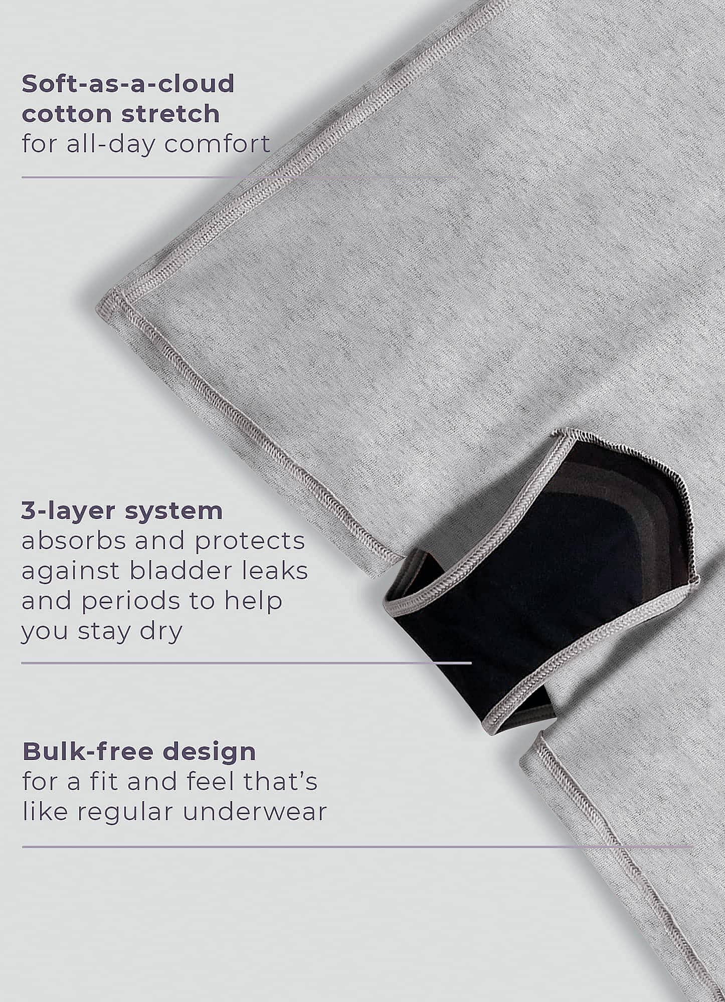 Jockey Boxer da donna in cotone elasticizzato con moderata assorbenza