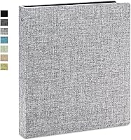 Vista 15 de Vienrose Carpeta de 3 Anillos de 1 Pulgada con Anillos Redondos con Cubierta de Tela de Lino, Se Adapta a Papel de 8.5 x 11 Pulgadas, Organizador
