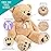 LotFancy 3 Feet Giant Teddy Bear Stuffed Animal, 39 inch Large Bear Plush Toy with Footprints for Birthday, Anniversary, for Her, Women, Girlfriend, Wife