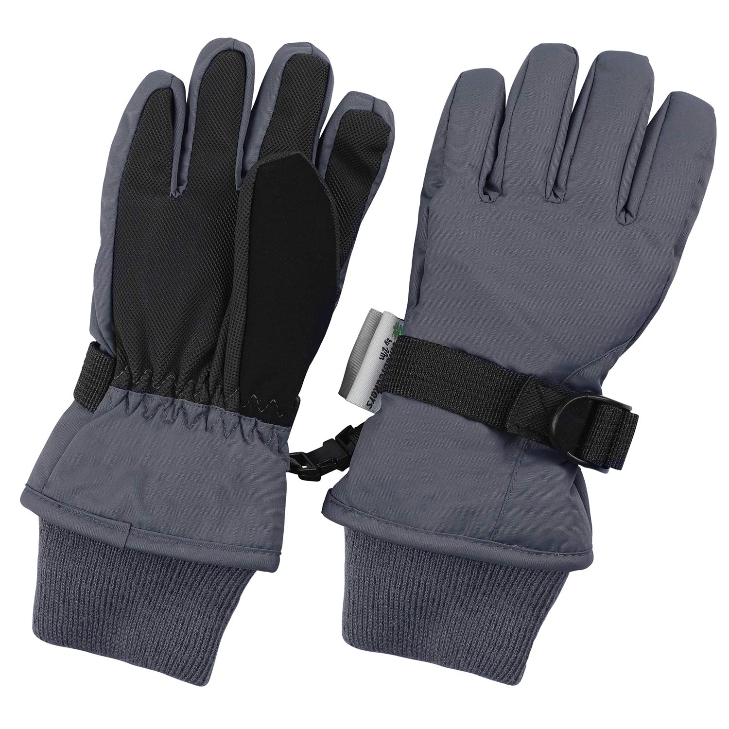 Waterproof Kids Ski Snow Gloves, 100G 3M Thinsulate Warm Winter Boys Girls