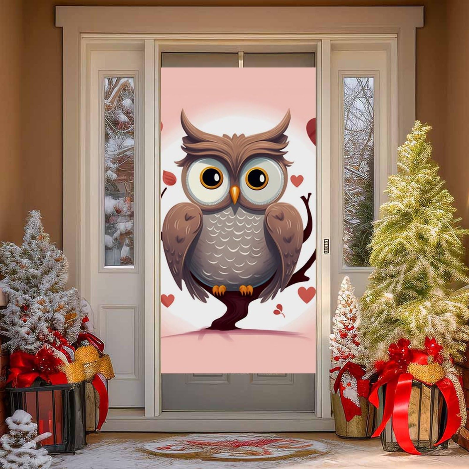 NTVOWPZO Owl Lover1 Door Curtains for Doorway Privacy Dividers Door Banner Blackout Curtains Fabric Door Window Curtain for Home Bedroom Kitchen Decor 35.4x70.9 in Decorative Banner