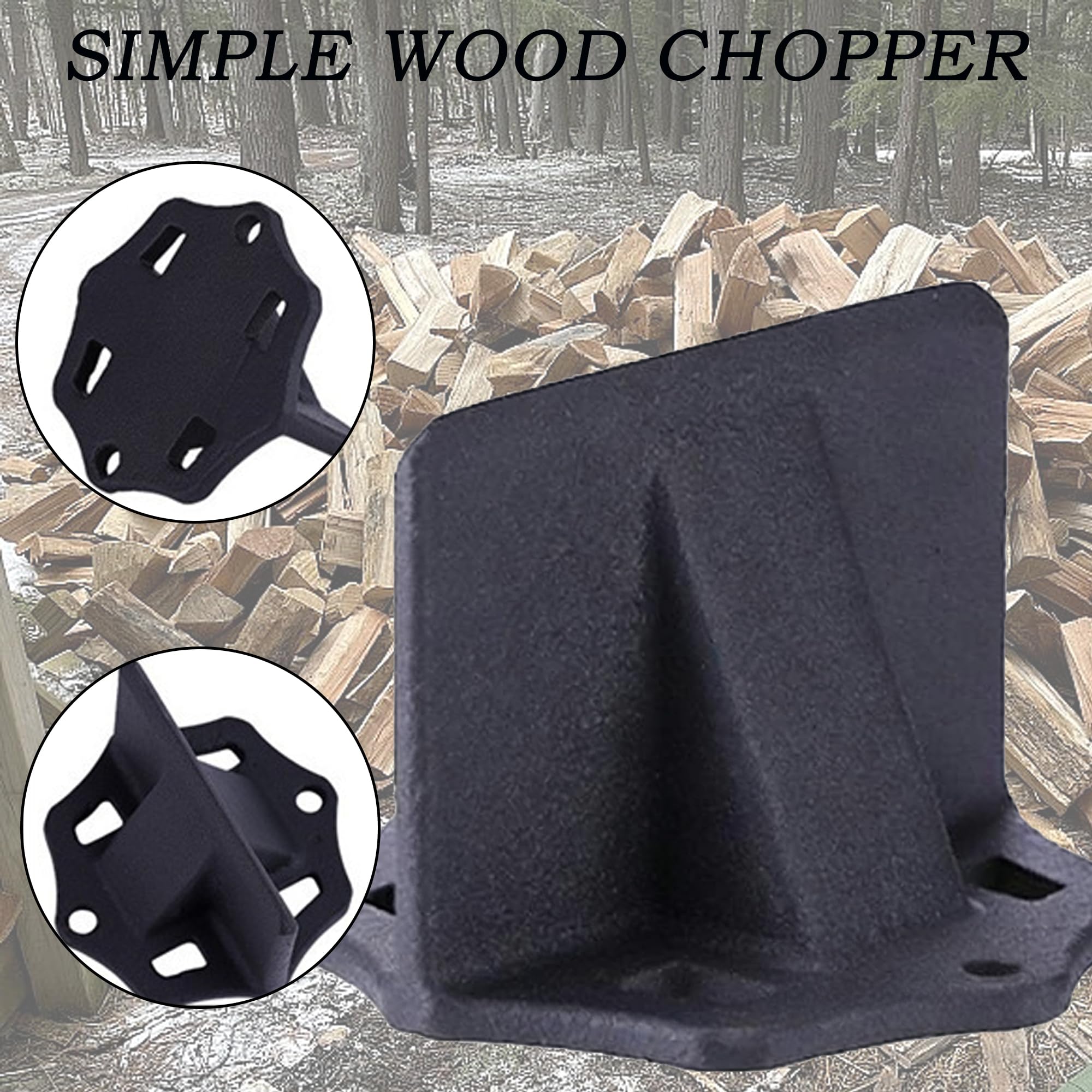 Cuña Del Divisor De Madera Pequeña, Cortadora De Leña En Cuña, Divisor De Madera Cuña Portátil Leña, Manual Herramienta Para Cortar Para Estufa De Chimenea, Camping, En La Naturaleza