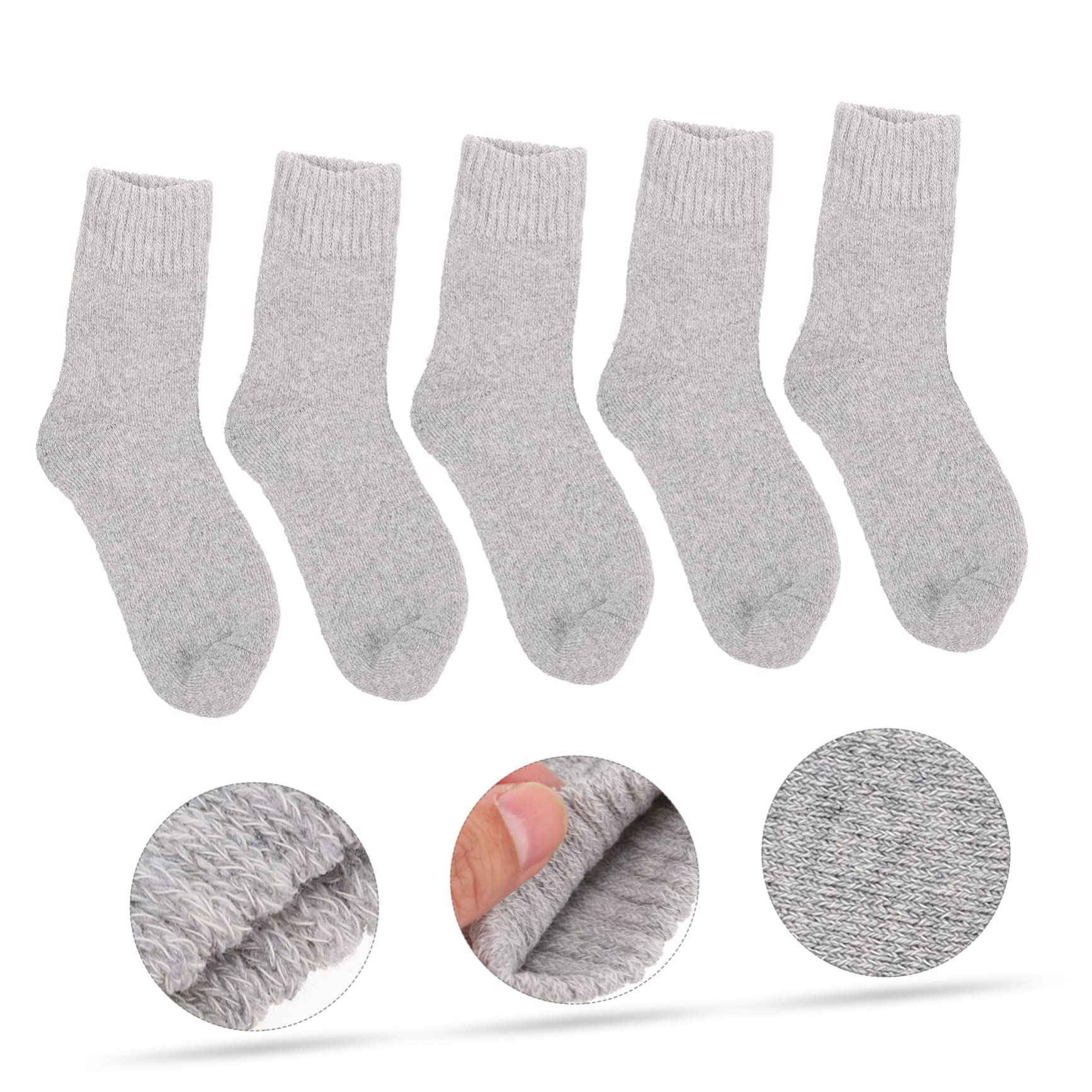 SHERCHPRY 15 Paar warme Socken für Herren, Wintersocken für Herren über die Wade, Socken für Herren, Damen, Socken, Winterhausschuhe für Mädchen, Weihnachtssocken, Weihnachtssocken, niedliche