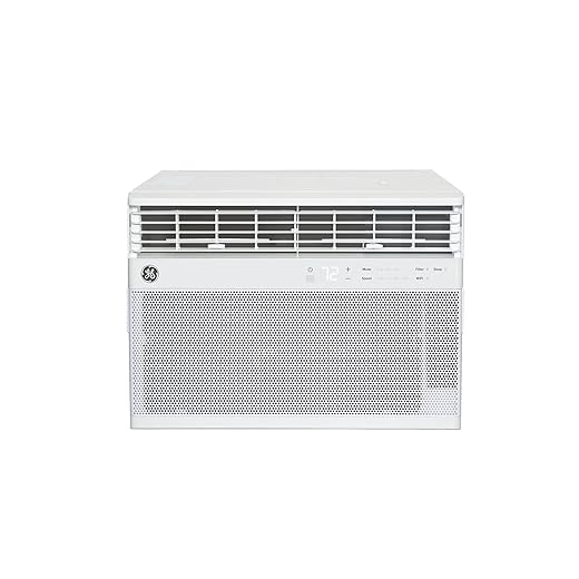 GE Window Air Conditioner 12,000 BTU for Rooms up to 550 sq ft., Wi-Fi Enabled, Energy-Efficient Cooling for Large Rooms, Easy Install Kit, Control Using Remote or Smartphone App, White
