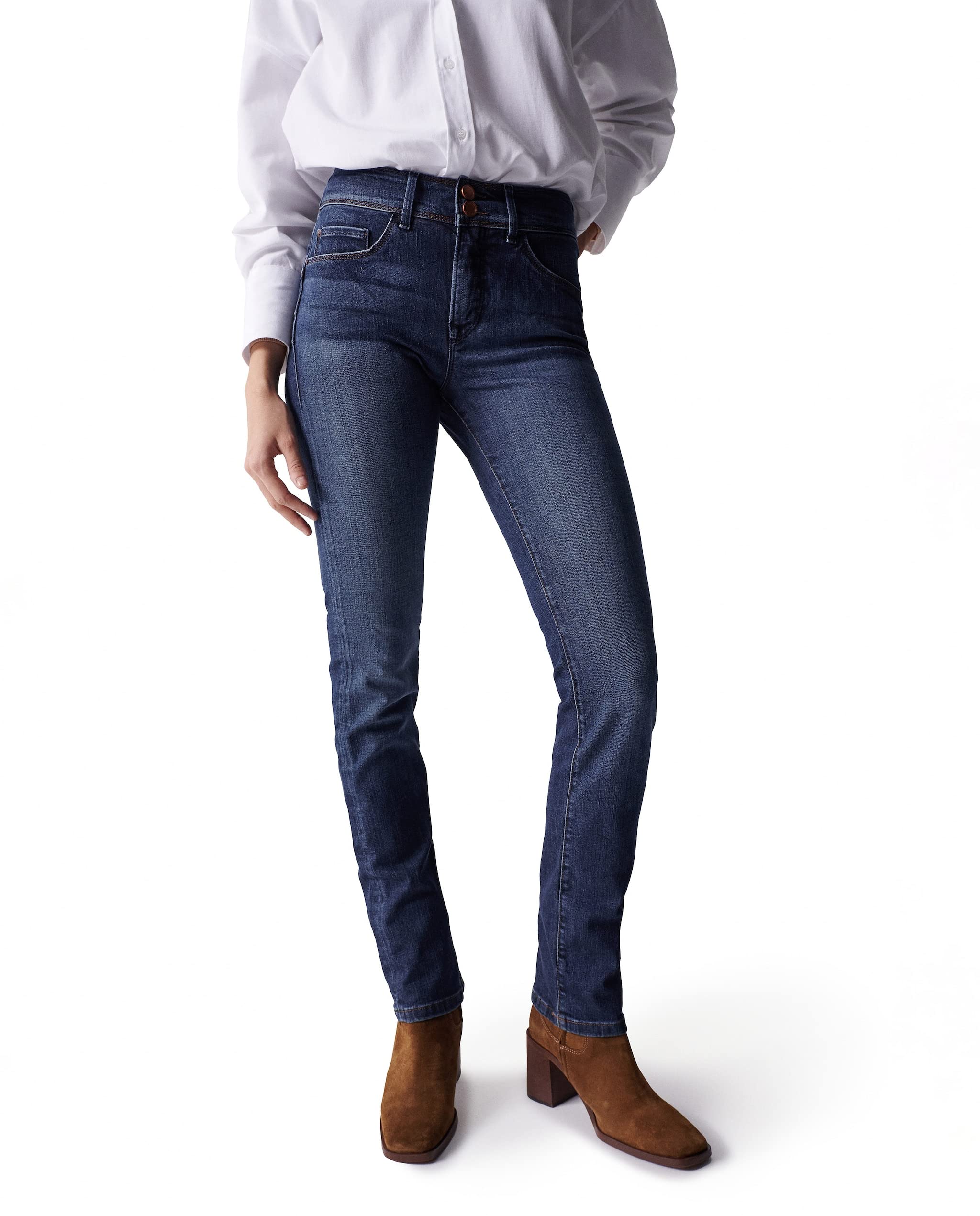 Salsa Jeans Secret Push in Slim Effetti Lavato