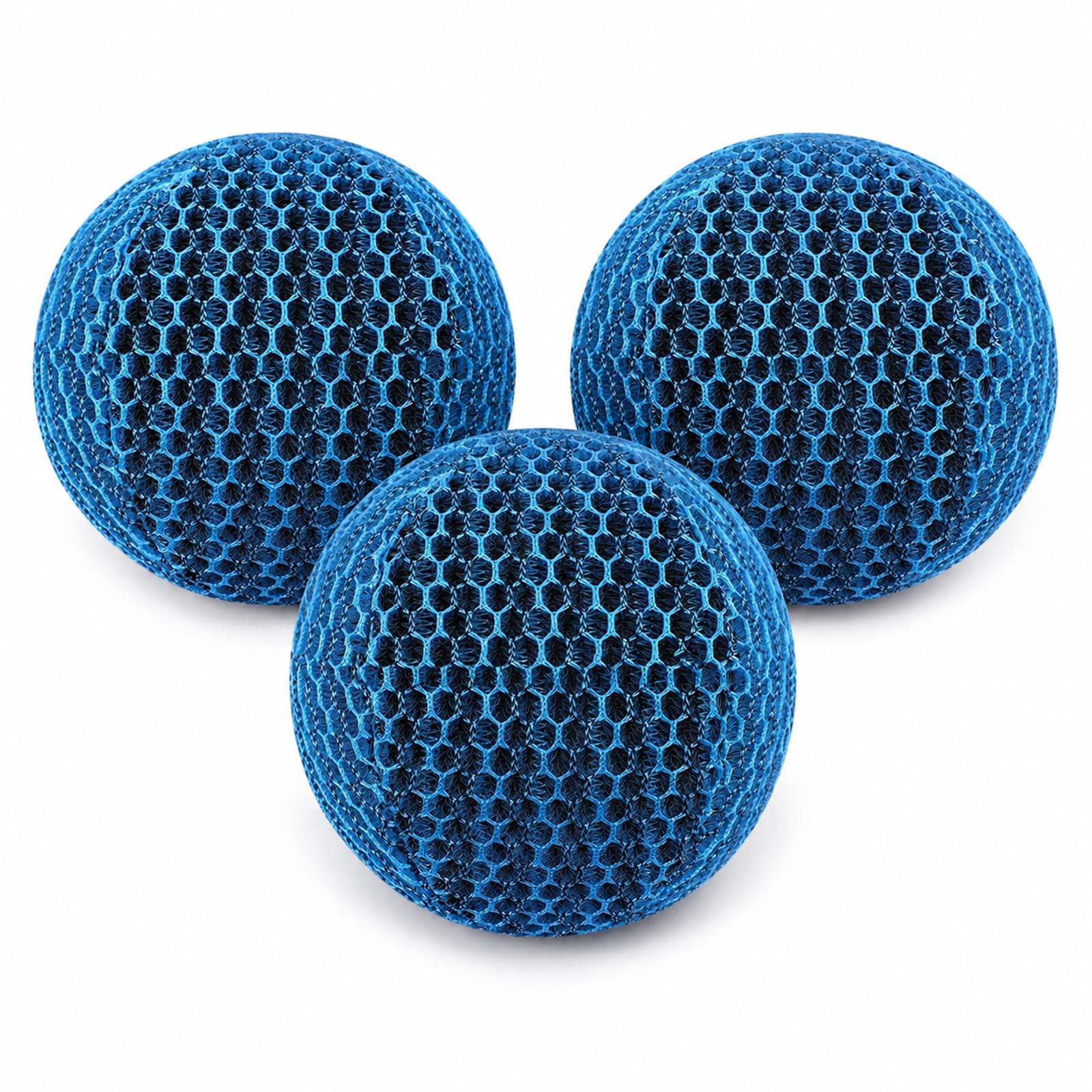 Squliicayy 3 Pcs Hot Tub Scum Absorber Balls, Washable Floating Pool Sponge Cleaner for Spas, Bathtubs, Pools and Hot Tub Surface Cleaning