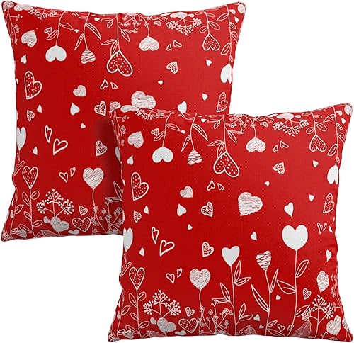 Miniatura 32 de Fundas de Almohada Decorativas de Invierno Navidad Renos Pino Pájaros Cardinales País de las Maravillas Bosque Funda de Almohada 18x18 Juego de 2