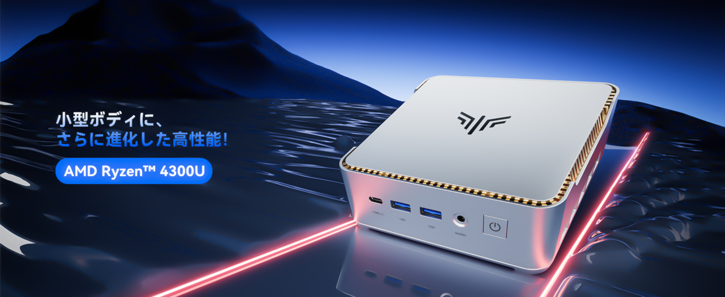 NiPoGi ミニpc 【3500Uより圧倒的高性能】 AMD Ryzen 4m Amazon.co.jp