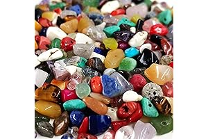 500-Piece Natural Chip Stone Beads for Bracelets