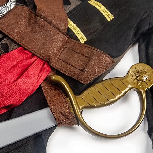 Miniatura 5 de Teetot & Co. Inc. Disfraz de capitán pirata duro para niños