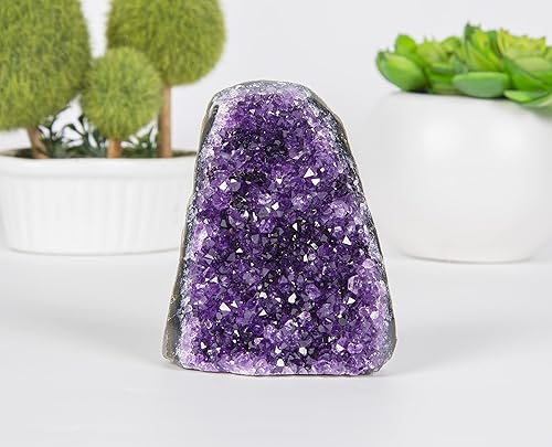 Miniatura 2 de Crocon Racimo de amatista potentes cristales morados profundos 05 libras a 07 libras geoda de roca cruda curativa Reiki decoración en casa oficina