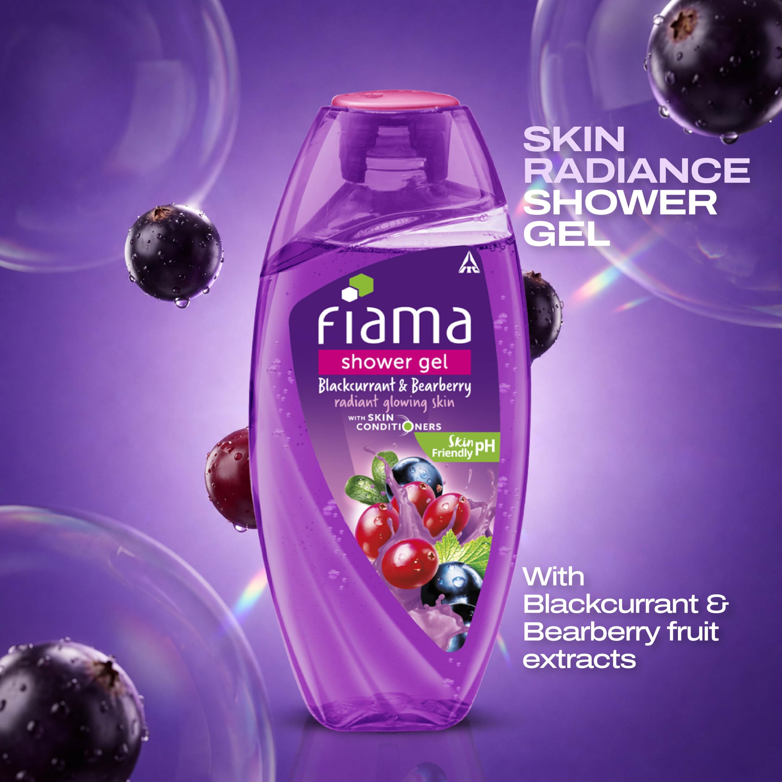 Fiama Blackcurrant Body Wash - Radiant Glow -12 Fiama Blackcurrant Body Wash - Radiant Glow -12