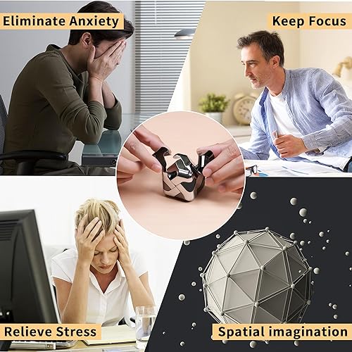 Miniatura 5 de Rompecabezas de metal 3D-Brain-Teaser Toys caja de juguetes geniales para niños, niños, adolescentes, adultos, herramientas para TDAH y alivio del