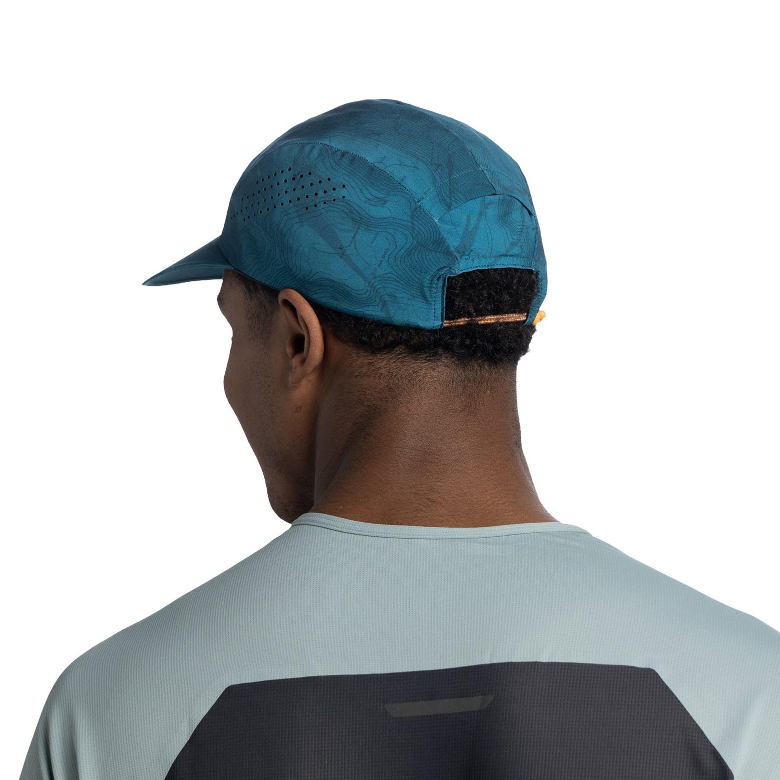 Buff®| Casquette Pack Speed Flexible, UPF 50, Élément réfléchissant, Confortable, Élastique, Course à Pied, Ventilation, Pliable L/XL Bleu