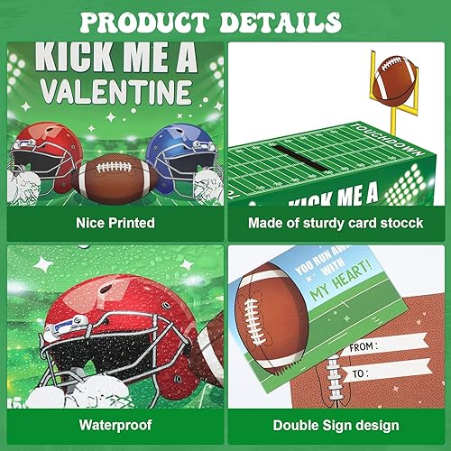 Miniatura 10 de Cajas de San Valentín para niños, juego de buzón de San Valentín, tarjetas de San Valentín, caja de tarjetas de San Valentín con 36 tarjetas del día