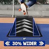 Vista 4 de Yes4All Single-Piece Skateboard Ramp, Bike Ramp, Skate Ramp - Design for Beginners, More Durable, Safe, Capacity 220Lbs