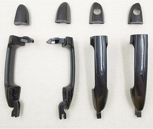 Para Kia Spectra Cerato 2004 2005 2006 2007 2008 2009, 4 piezas manija de puerta exterior exterior delantera trasera negra LH RH