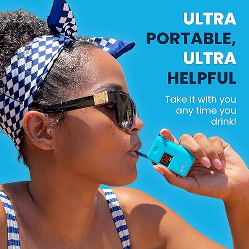 Miniatura 9 de Alcoholímetro portátil, llavero, BACtrack, prueba de alcohol en el aliento, BT-KC10-PK, Rosado, 1, 1