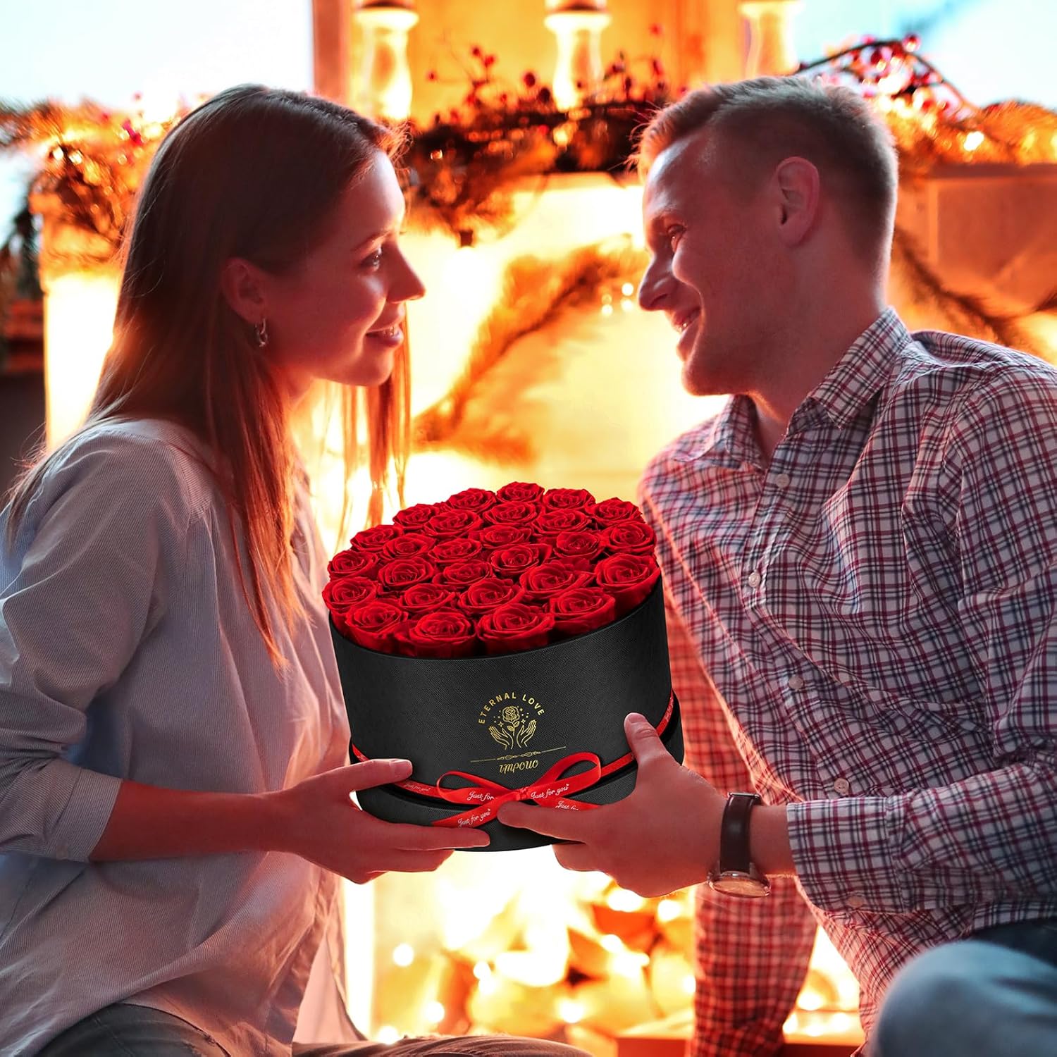 Forever Flowers, 27 Roses in A Box, Real Preserved Roses, Birthday Gift for Women, Mother's Day, Anniversary, Red Rose - Image 6