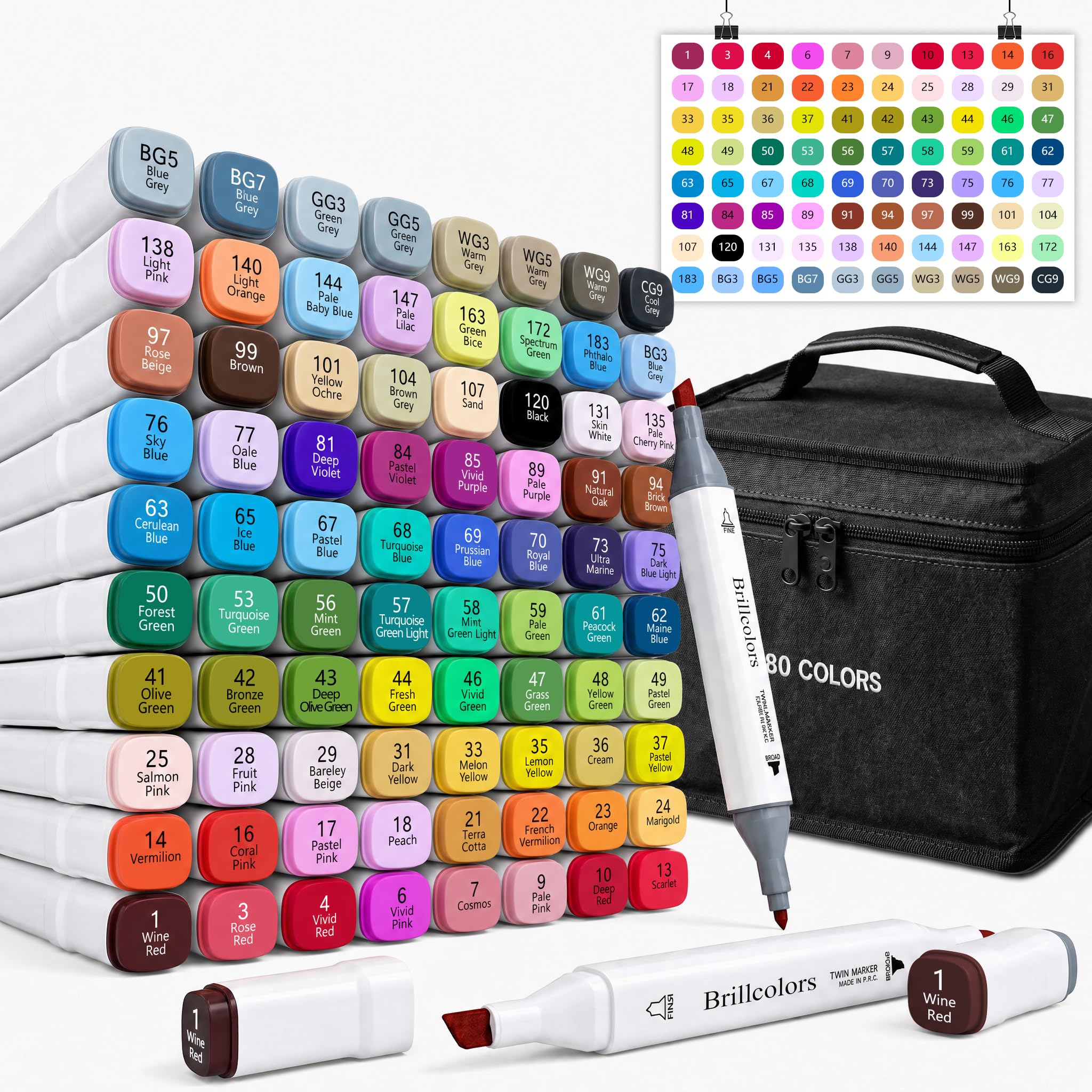 Brillcolors 80 Markers