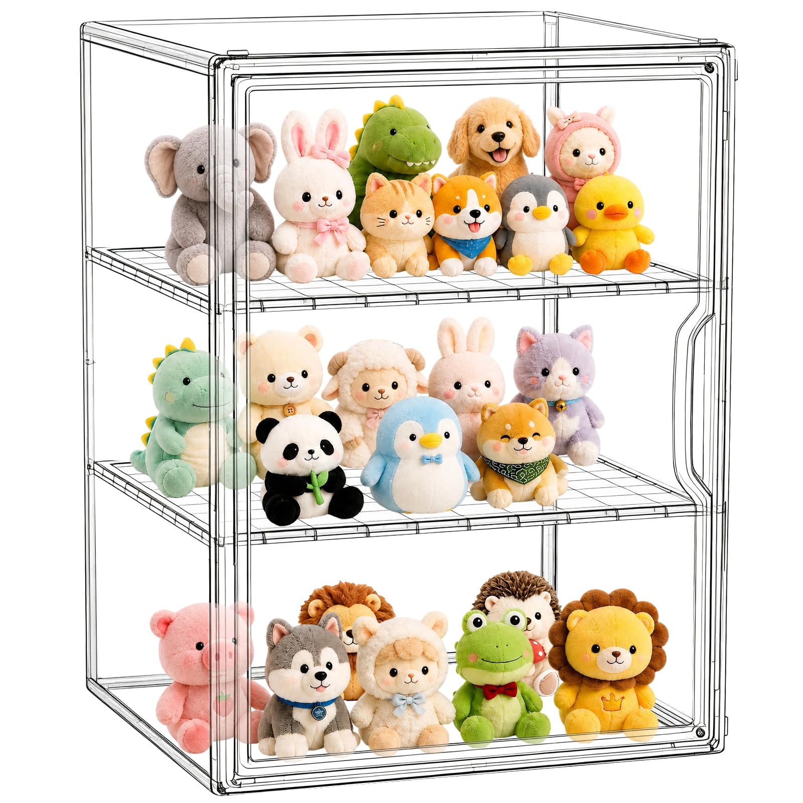 Acrylic Display Case, Clear Display Box Dustproof Transparent Organizer — image 1