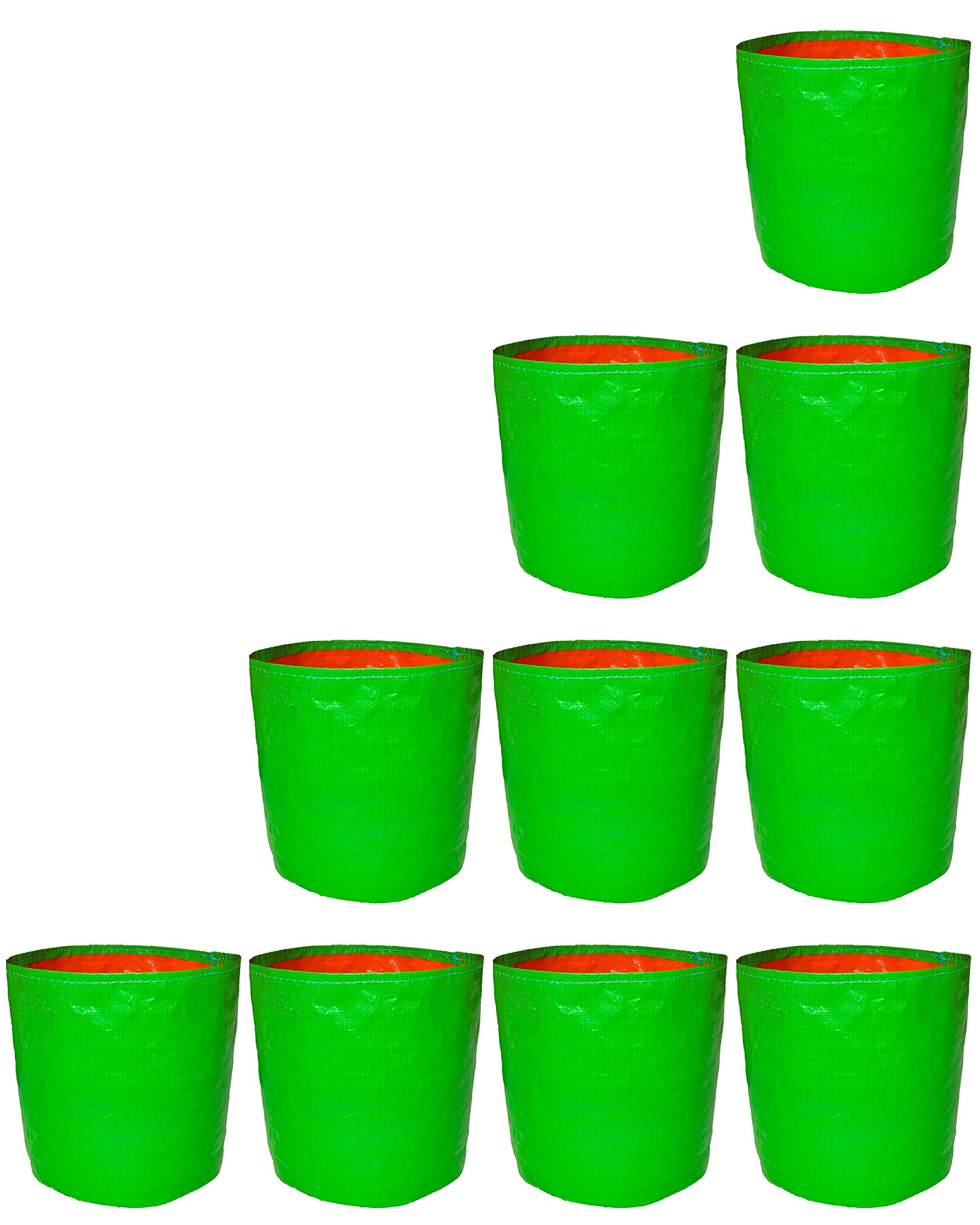 HDPE Grow Bags - 10 Pack for Terrace Gardening -1