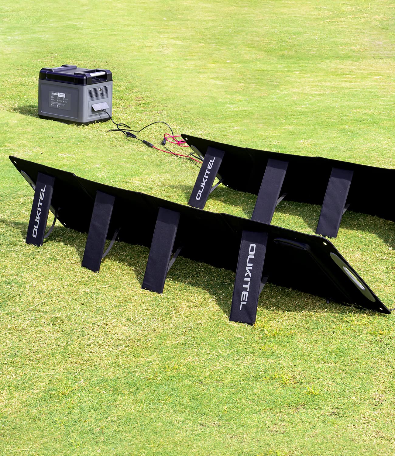 OUKITELソーラーパネル200W 折りたたみソーラーチャージャー Amazon.com : OUKITEL 200W Portable Solar Panel for Power