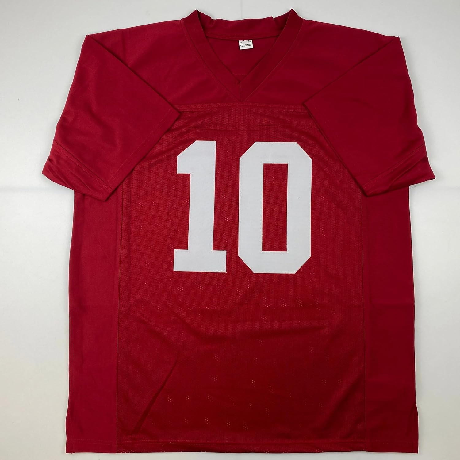 Facsimile Autographed Bart Starr Alabama Red Reprint Laser Auto College Football Jersey Size Men's XL