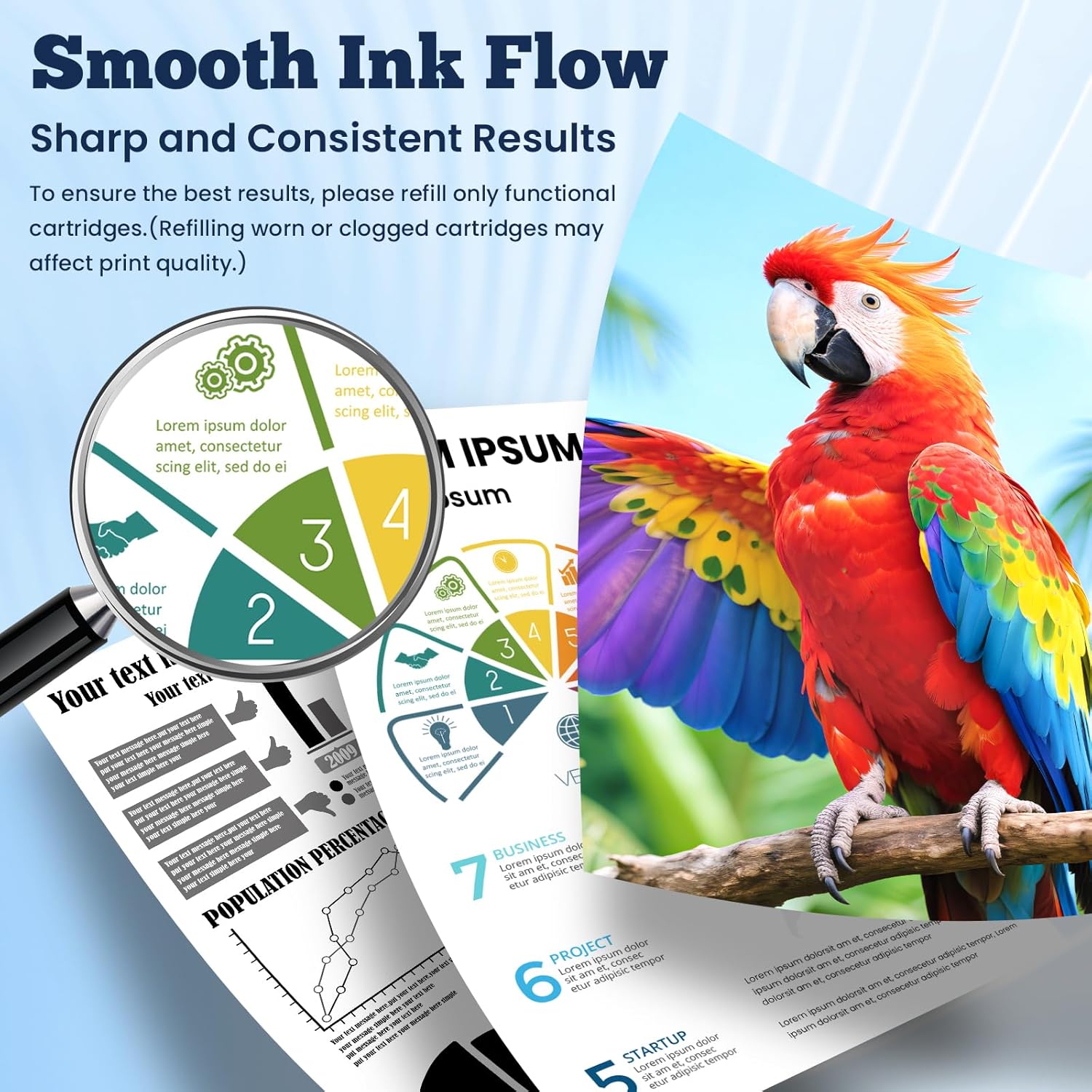 285XL 286XL Ink Refill Kit Compatible with Canon 285XL 286XL Ink Cartridges Black Color,12 Pack (6BK/2C/2M/2Y), for PIXMA iP2420/2520/2555/2920/2922/2924/3020, MX490/492, TS3120/202/302