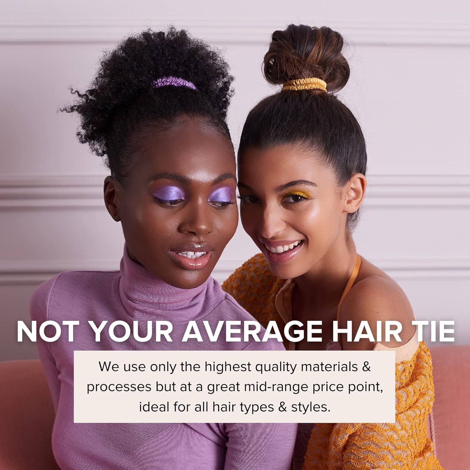 SILKE Hair Accessories - Luxurious Silk Scrunchies (8 Pack) | 100% Silk Hair Ties for Women - No Damage, Ideal for All Hair Types & Styles