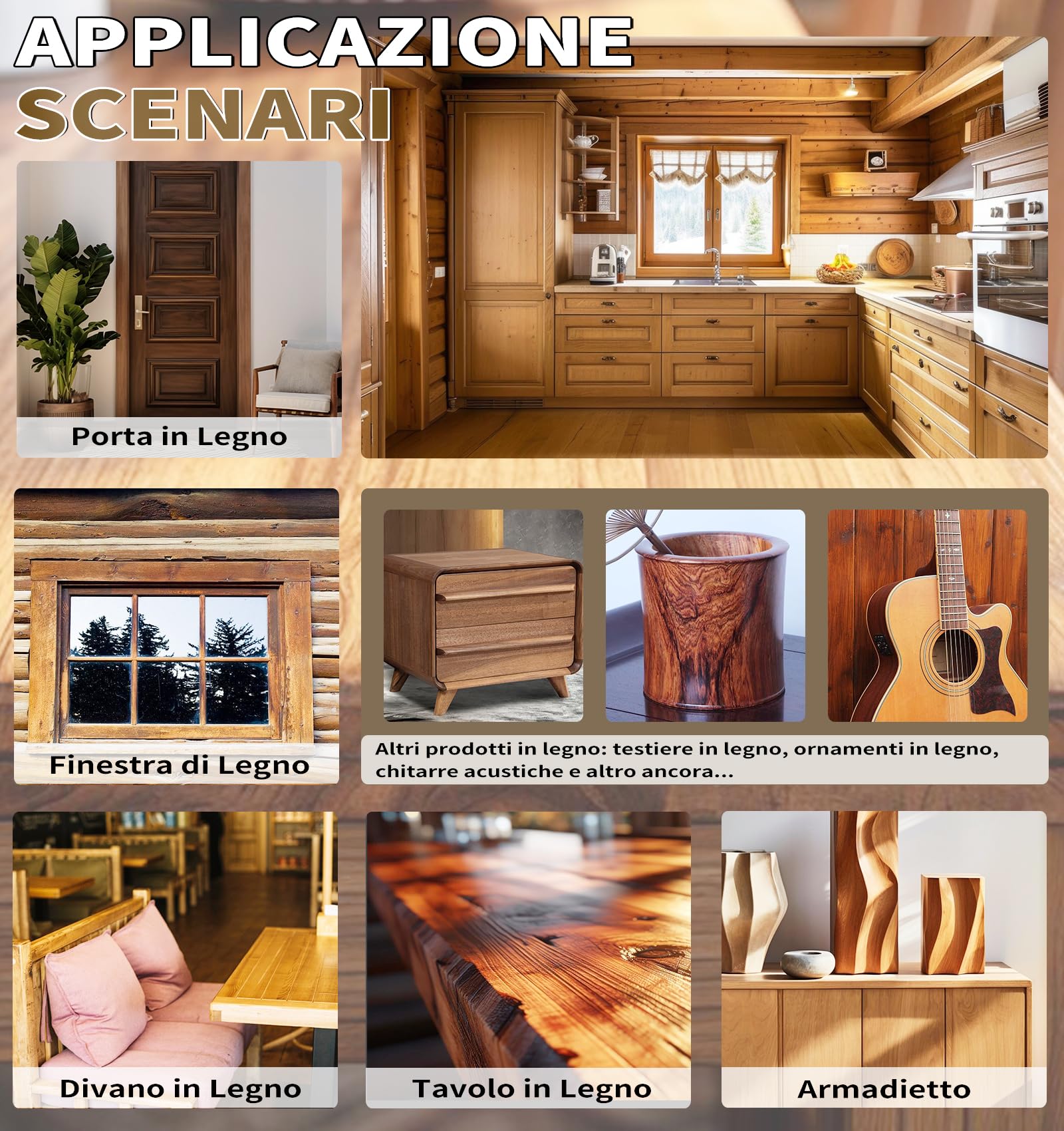 Kit Per La Riparazione dei Mobili, Tutto-In-Uno Kit Riparazion Legno Include Stucco per Legno & 12 Colori Stucco per Ritocco e Cera d'Api, Kit Riparazione Mobili in Legno di Graffi, Crepe, Macchie
