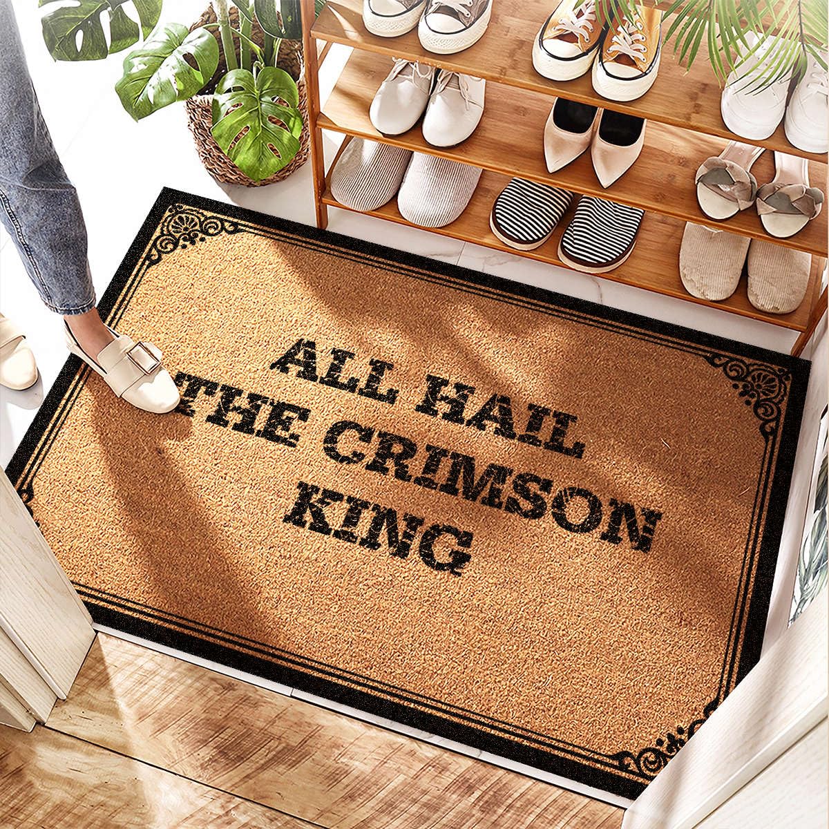 Paillasson d'entrée extérieure lavable 65x90 cm pour cuisine