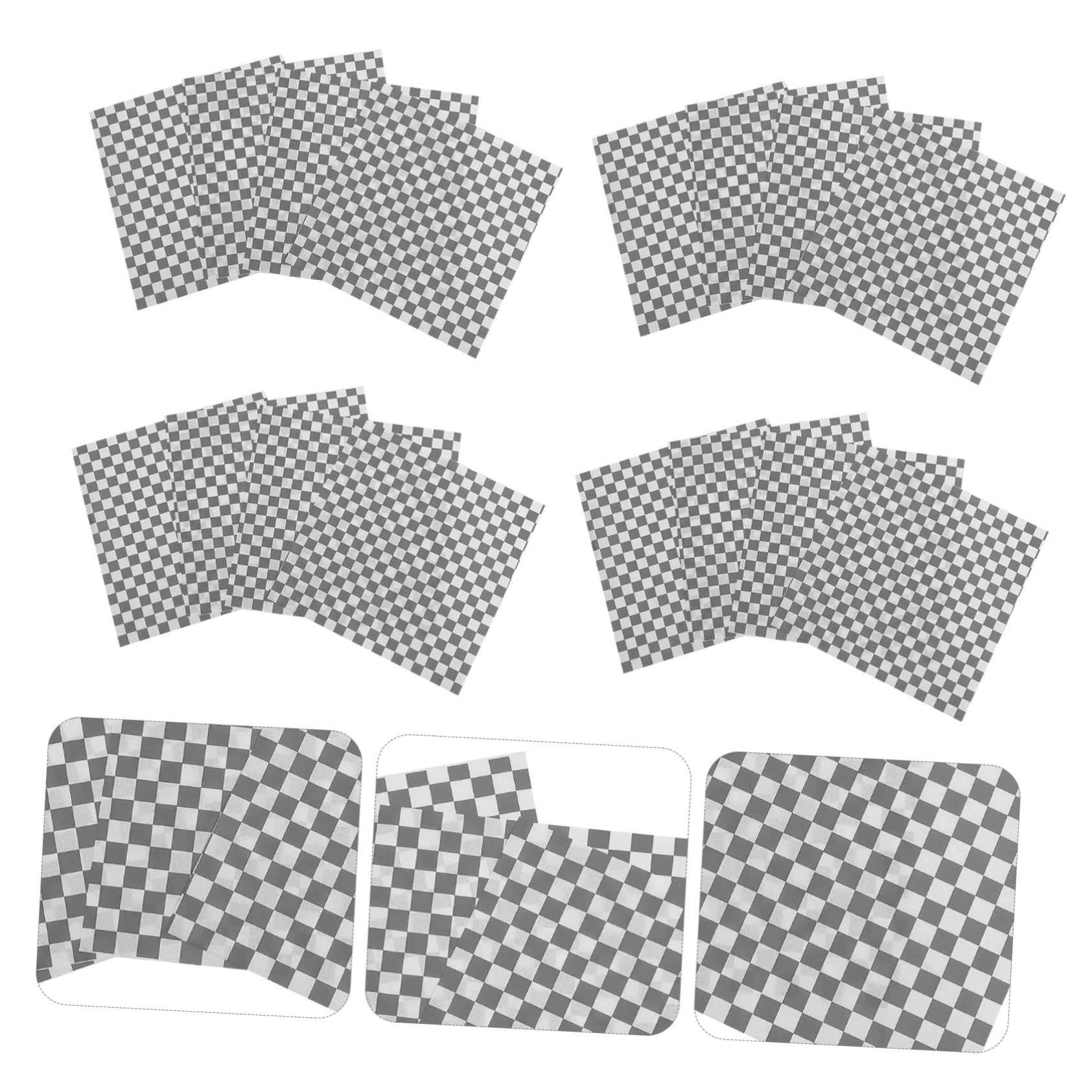 HOLIDYOYO Greaseproof Paper Sheets 50 Pack Food Basket Paper Liners Oil-resistant for Cookies Breads and Snacks