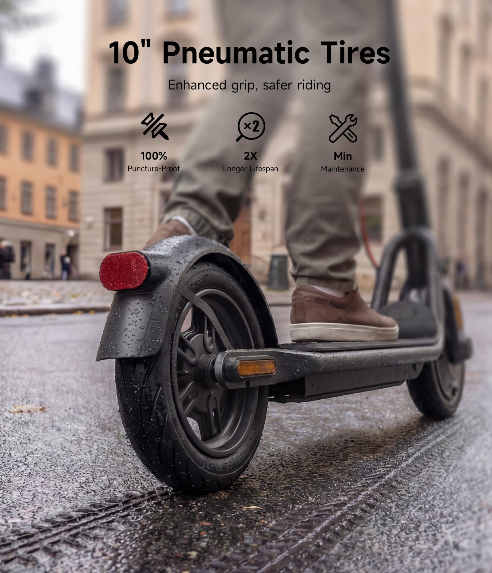 NAVEE Electric Scooter, Max 20/19 MPH & 40/31/25/15.5 Miles, 900W/700W/600W Max Power, 10'' Pneumatic Tire, IP55 Waterproof, Foldable E-Scooter for Adults College Student Scooter Enthusiasts