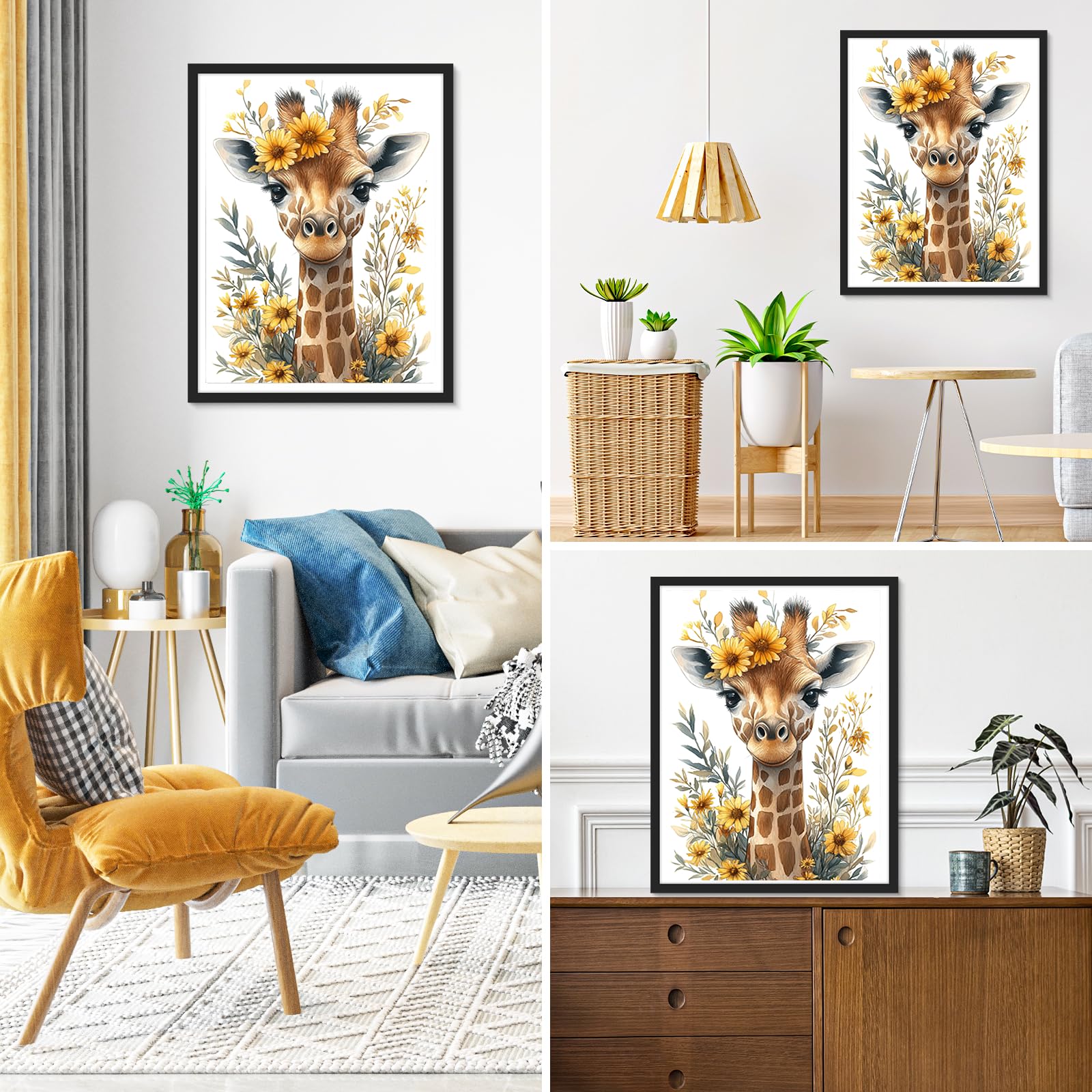 5D Diamond Painting Kits - Giraffe Art for Adults -5