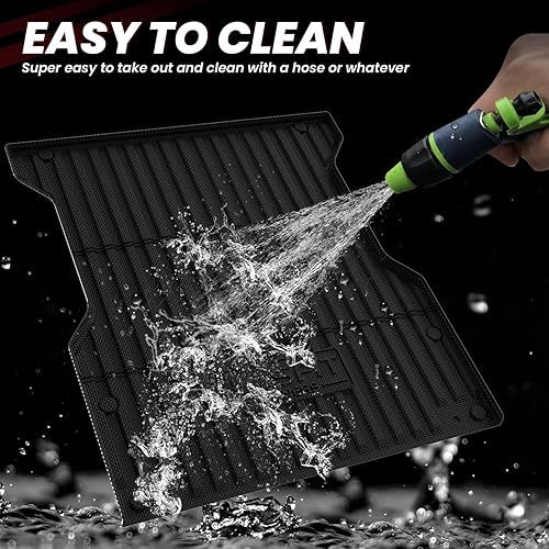 Miniatura 6 de LASFIT Tapete de cama para camioneta Toyota Tacoma 2024-2026 (6 pies, 6 pies de cama) para todo tipo de clima, forro de cama de automóvil de 6 pies