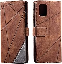 Case for Galaxy A51 5G Case, Premium Leather Flip Wallet Case Magnetic Closure Card Slots Kickstand Phone Case for Samsung Galaxy A51 5G, Brown