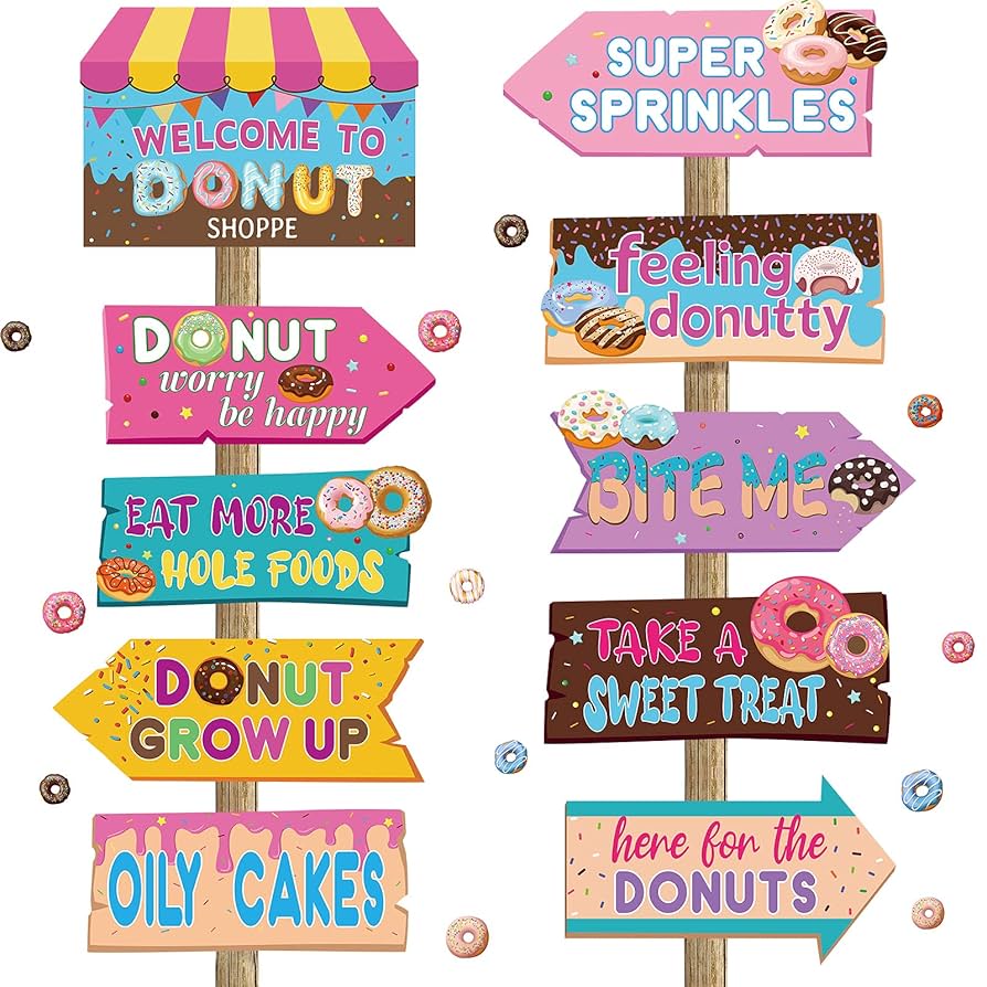 Amazon.com: Jetec 20 Pieces Donut Party Directional Signs Donut Welcome Sign Outdoor Yard Sign Lawn Decoration for Party Decoration Supplies : Patio, Lawn & Garden amazon-com-jetec-20-pieces-donut-party-directional-signs-donut-welcome-sign-outdoor-yard-sign-lawn-decoration-for-party-decoration-supplies-patio-lawn-garden