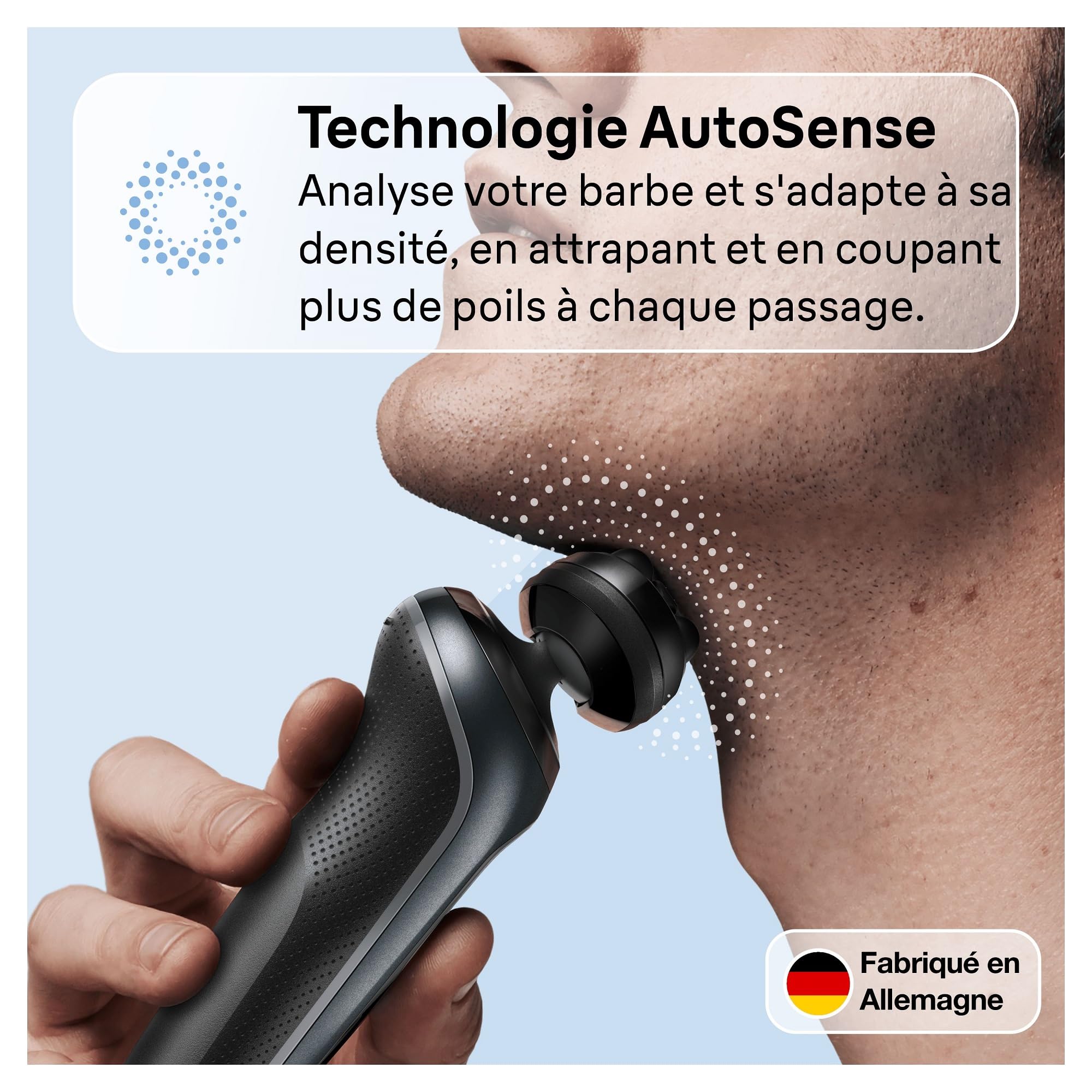 Braun Rasoir Electrique Pour Hommes Series 6 61-N1200s, Gris, A Grille Sans Fil, Coffret De Rasage Avec Accessoire Tondeuse De Précision, Avec Tête Pivotante Pour Bien Raser La Barbe Et Le Visage