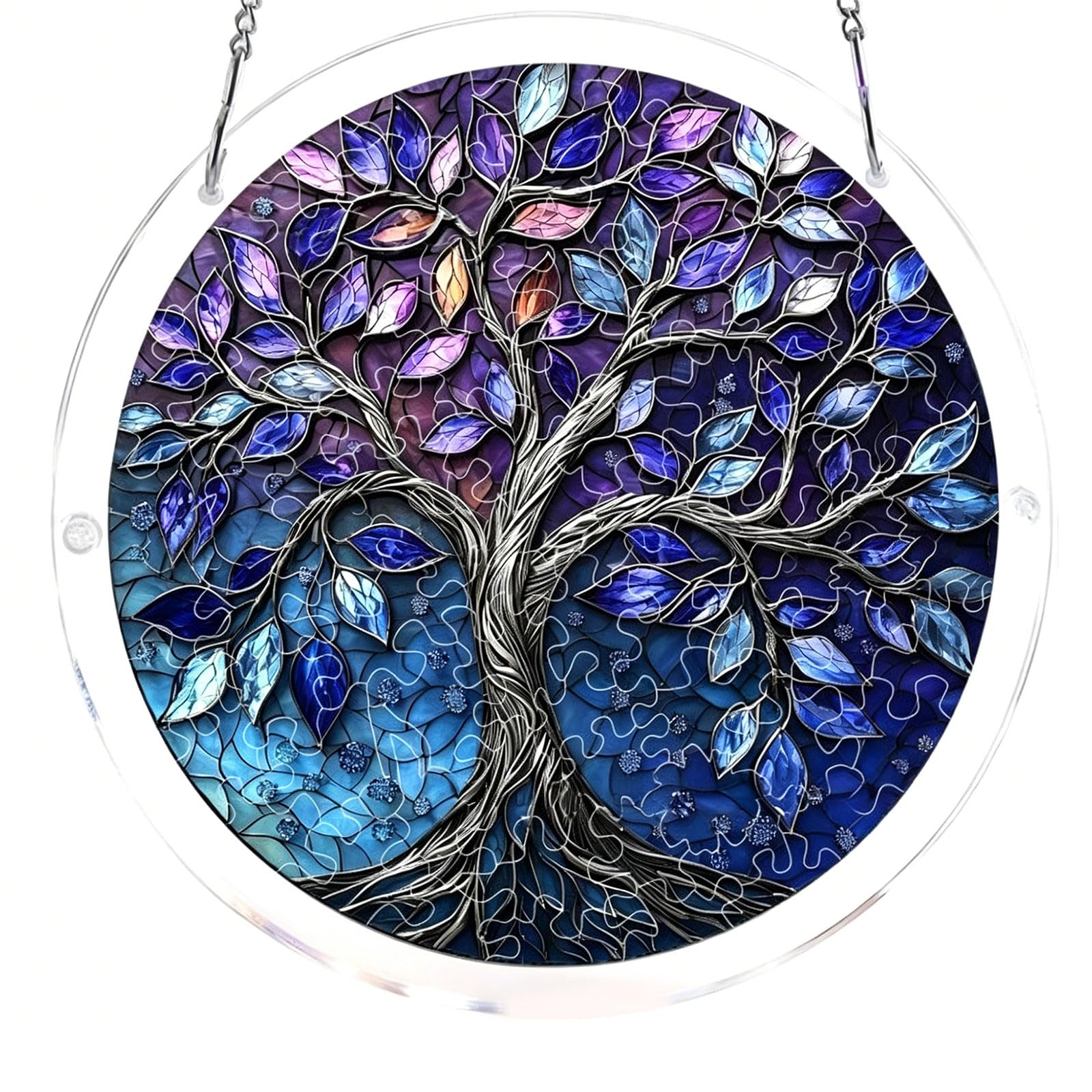 Puzzle Hanging Decoration Decorative Sun Catchers Ornament for Window and Childrens Room Early Childhood Education Toy