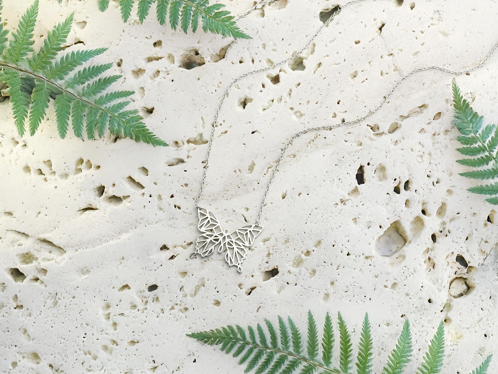 Sofia Milani - Collar para Mujeres en Plata de Ley 925 - Colgante de Mariposa